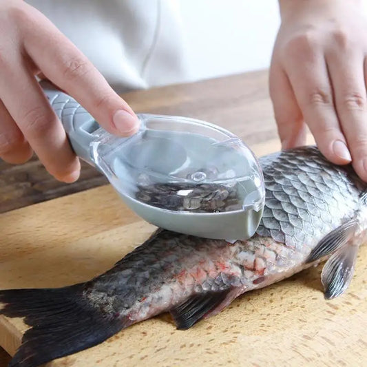Fish Scales Grater Scraper - Kitchen Fish Cleaning Tool with Cover
